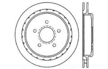 Picture of StopTech 97-10 Chevy Corvette Slotted & Drilled Rear Right Rotor