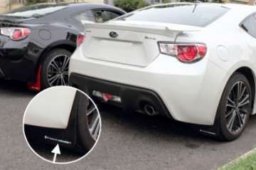 Picture of Rally Armor 13-17 Subaru BRZ-Toyota FR-S Black UR Mud Flap w-White Logo