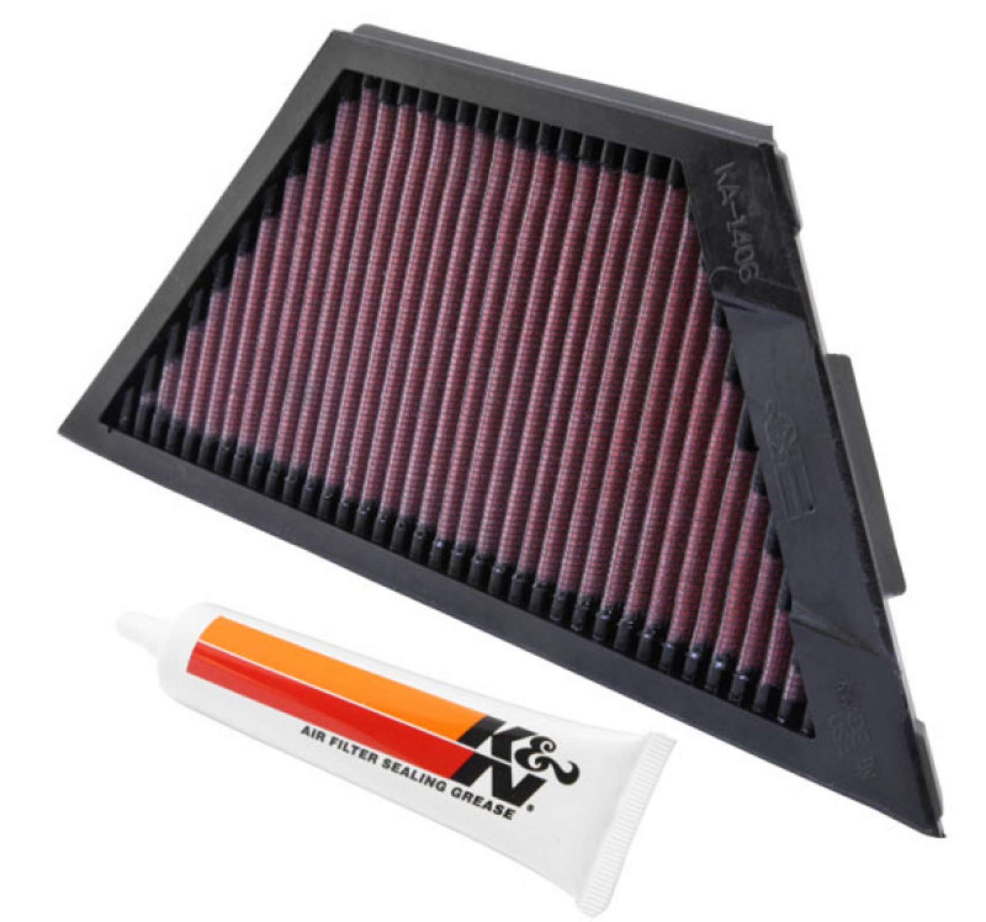 Picture of K&N Kawasaki ZX1rR Ninja-ZZR1400-1400GTR-ZX14R 11-25in O-S L x 4-75in O-S W Replacement Air Filter