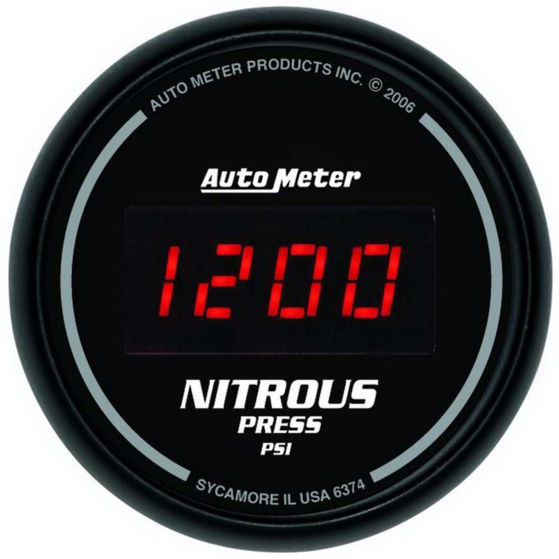 Picture of Autometer Z Series 52mm Digital 0-1600 PSI Nitrous Pressure Gauge