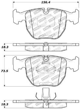 Picture of StopTech Performance 00-04 BMW M5 E39 - 00-06 X5 - 03-05 Range Rover HSE Front Brake Pads