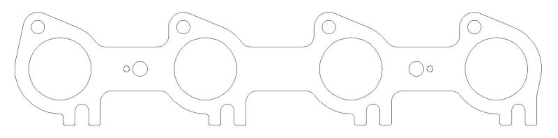 Picture of Cometic 91-01 Ford 4-6L SOHC - 99+ 5-4L Triton -030 inch MLS Exhaust Gaskets Pair