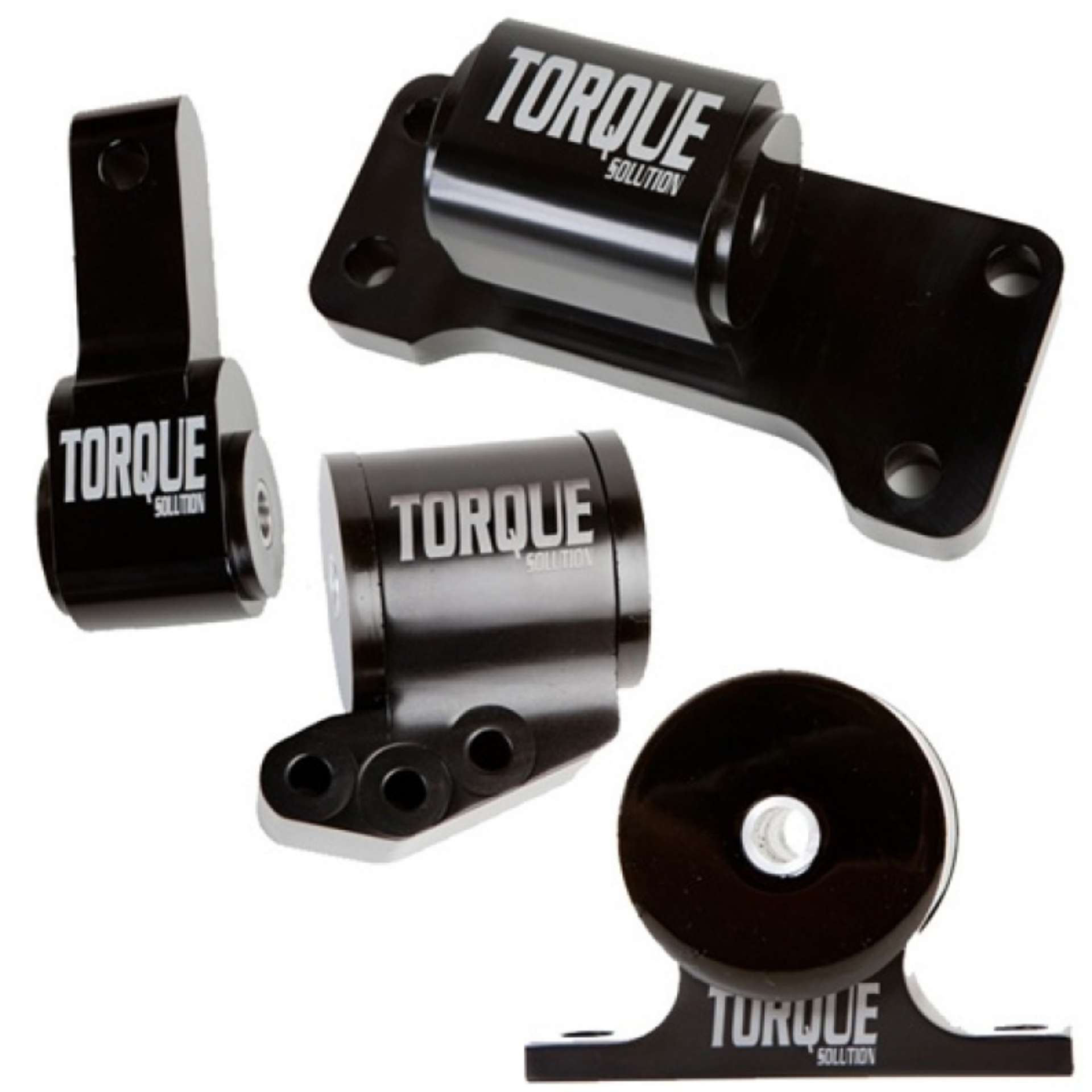 Picture of Torque Solution Billet Aluminum 4 Piece Engine Mount Kit: Mitsubishi Evolution 01-06 5sp Only