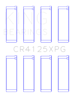 Picture of King Subaru EJ20-EJ22-EJ25 Suites 52mm Journal Size Size STD Tri-Metal Perf Rod Bearing Set