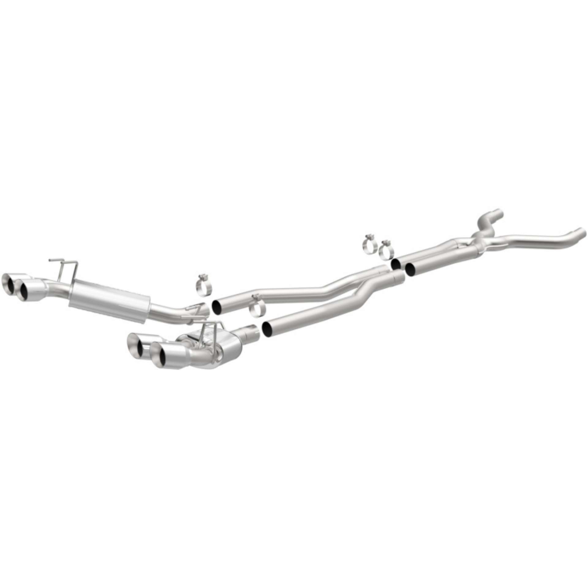 Picture of MagnaFlow 13 Chevy Camaro V8 6-2L S-C Quad Split Rear Exit Cat Back Perf Exhaust