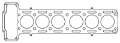 Picture of Cometic Jaguar 3-8L 6cyl  88mm Bore -040 inch MLS Head Gasket