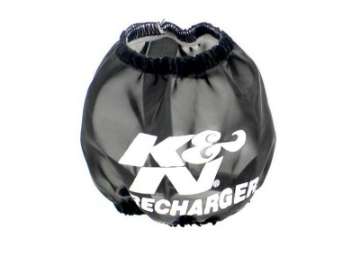 Picture of K&N Universal Precharger Round Tapered Air Filter Wrap Black 3in Base ID x 2in Top ID x 3in H