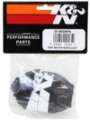 Picture of K&N Universal Precharger Round Tapered Air Filter Wrap Black 3in Base ID x 2in Top ID x 3in H