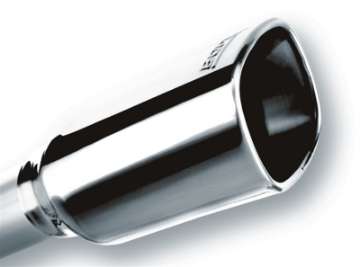 Picture of Borla 2-25in Inlet 3-28in x 3-5in Square Rolled Angle Cut x 7-88in Long Exhaust Tip