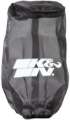 Picture of K&N Filter Wrap Drycharger Oval Tapered Black - 3-25in Base I-S Width x 2-5in Top I-S Width x 7in H