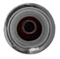 Picture of K&N Universal Air Filter Chrome Round Tapered Red - 4in Flange ID x 1-125in Flange Length x 9-5in H