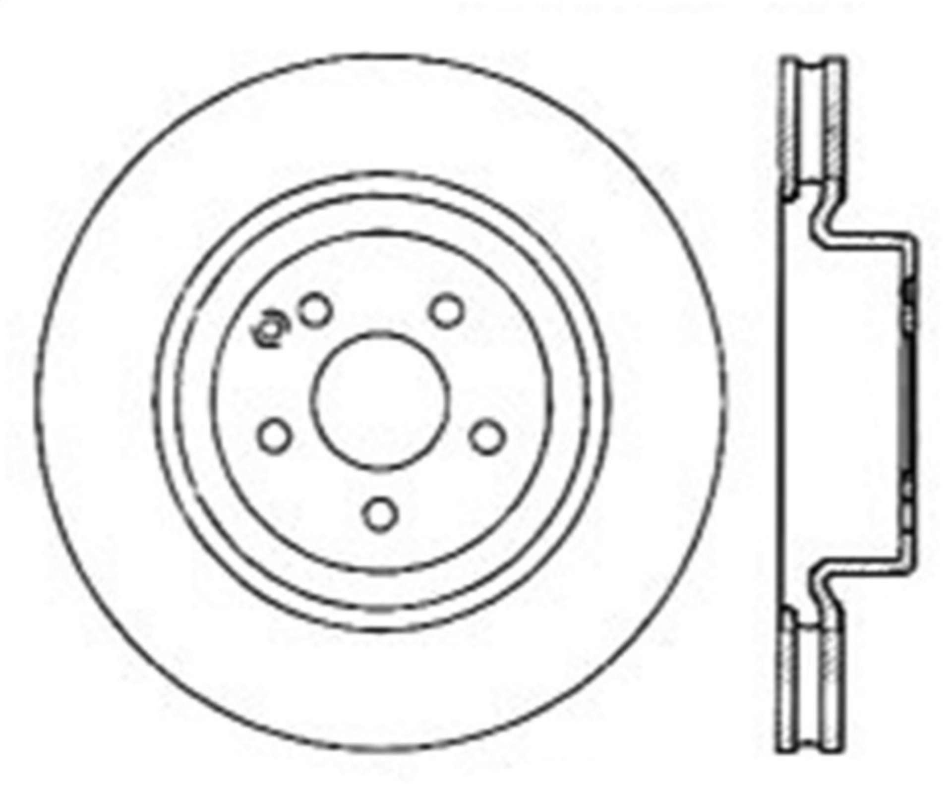 Picture of StopTech 05-09 Mercedes CLS500-CLS550 - 09 E500-E550 - 09-12 GLK350 Front Drilled Brake Rotors