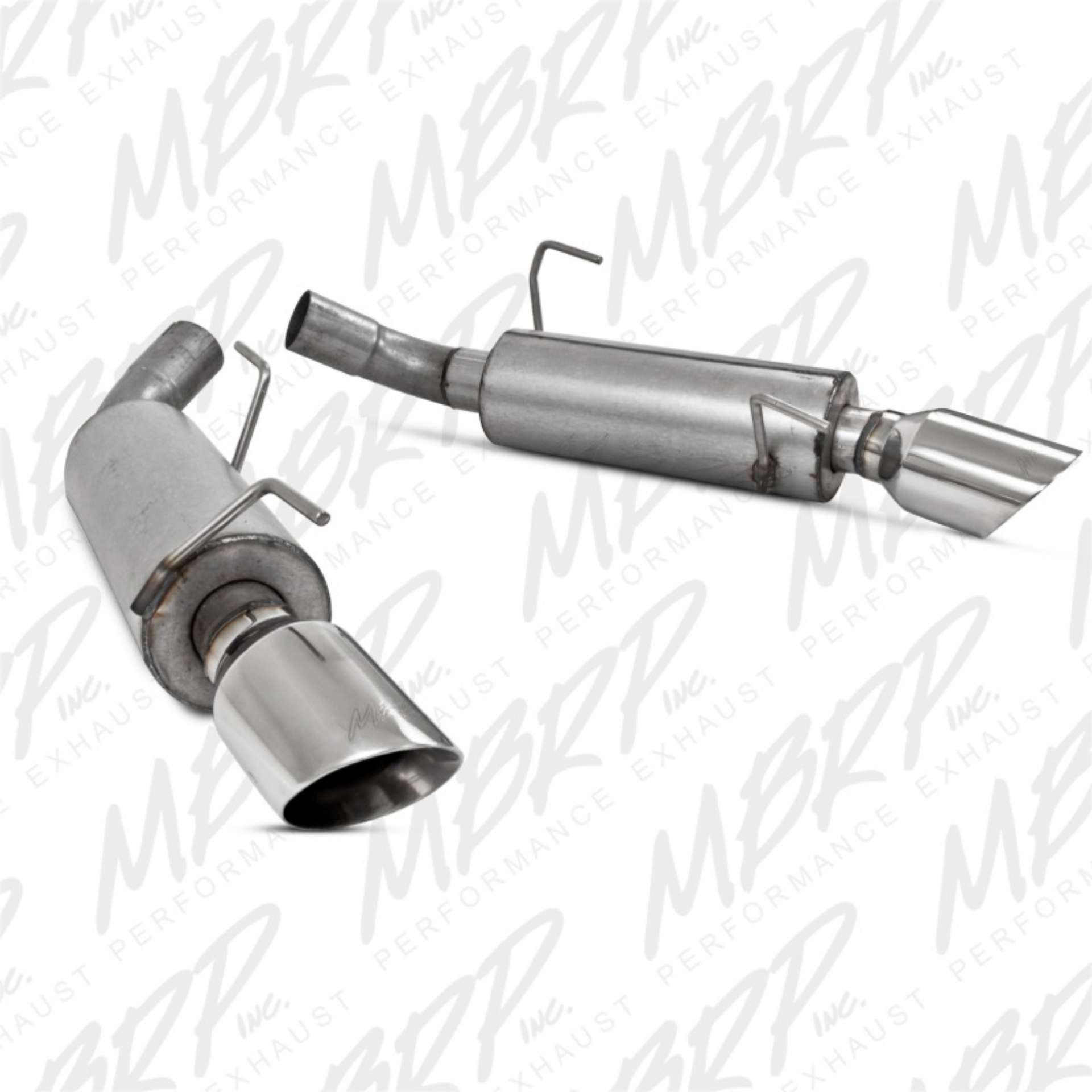 Picture of MBRP 05-10 Ford Mustang GT 5-0-Shelby GT500 Dual Mufflers Axle Back Split Rear AL