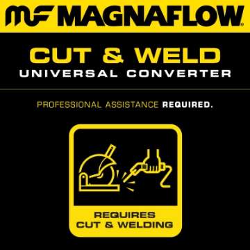 Picture of MagnaFlow Conv Univ 2-25in Inlet-Outlet Center-Center Round