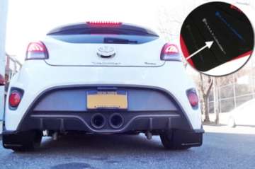 Picture of Rally Armor 12-18 Hyundai Veloster Black UR Mud Flap w- Silver Logo