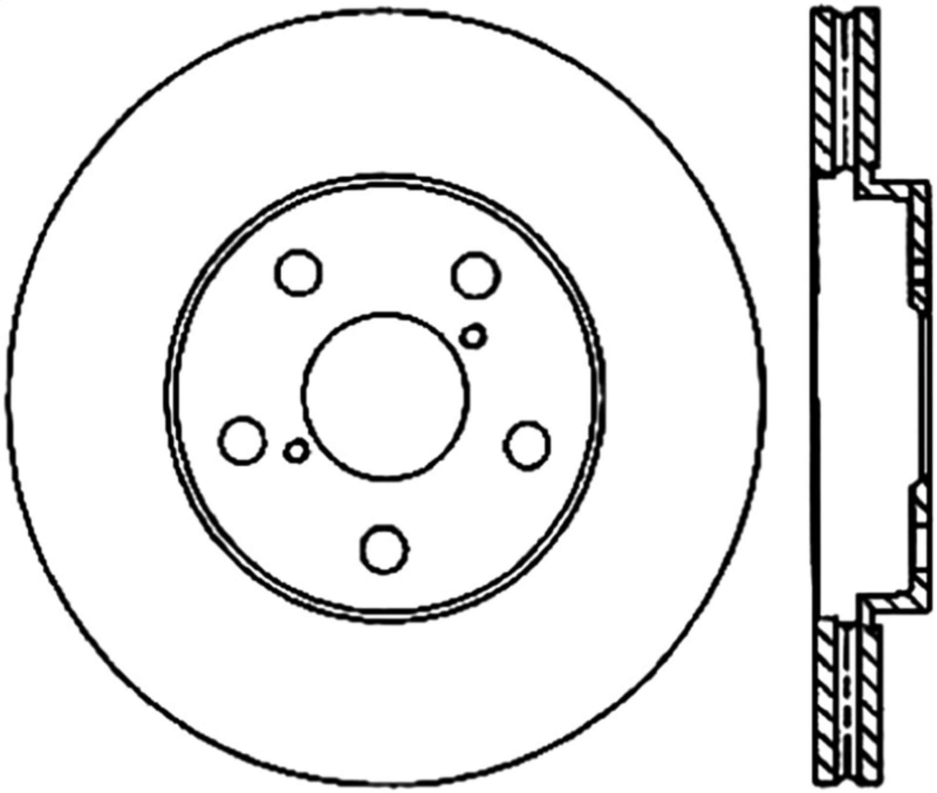 Picture of StopTech 06-09 Lexus IS350 - 07-08 GS350 2WD Drilled Left Front Rotor