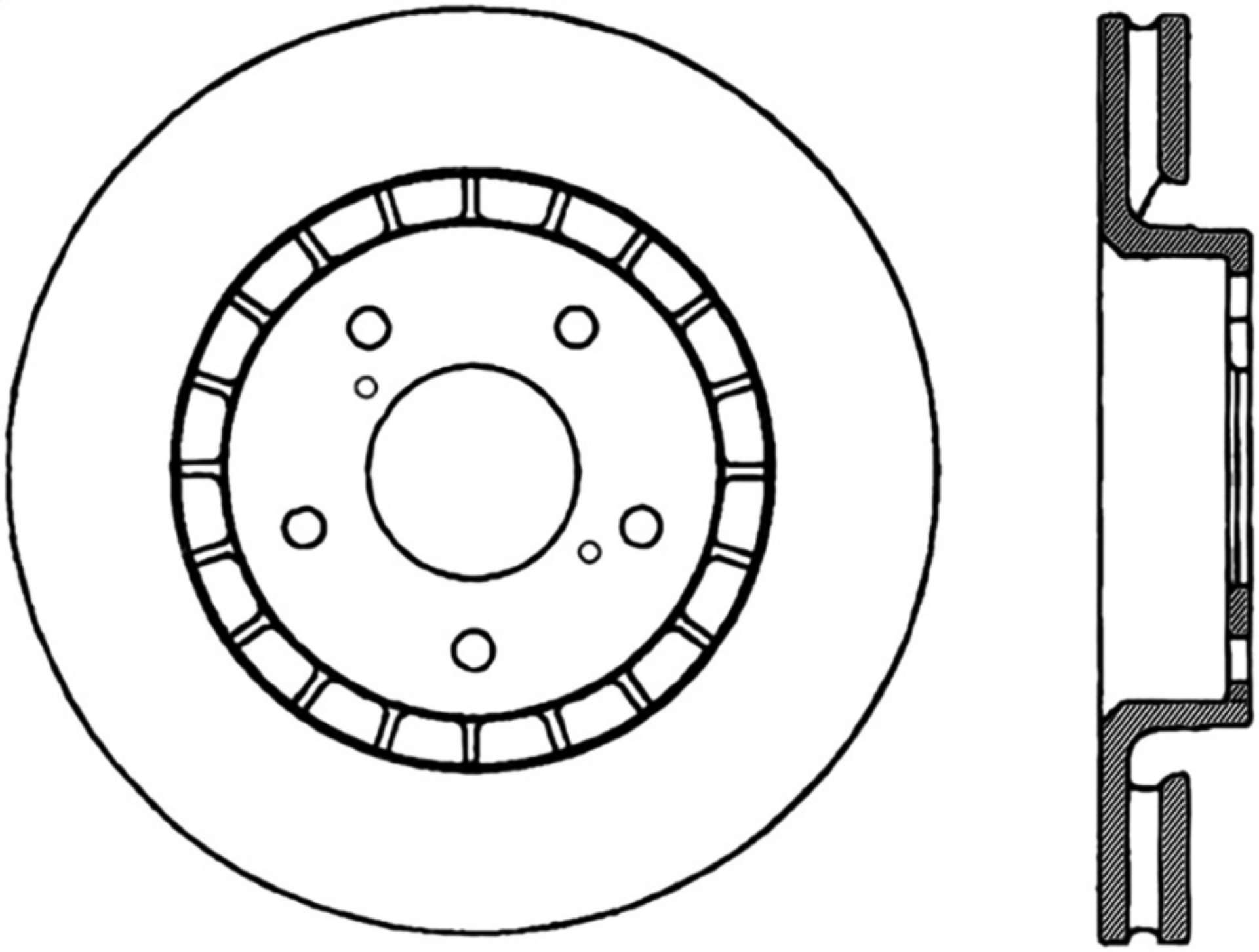 Picture of StopTech 06-09 Lexus IS350 - 07-08 GS350 2WD Drilled Right Front Rotor