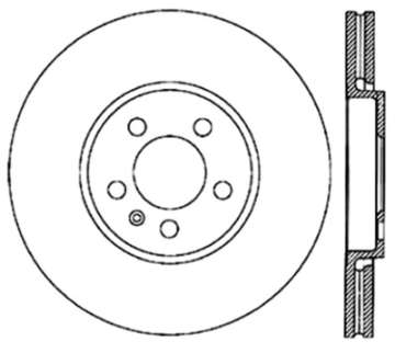 Picture of StopTech 6-99-08 VW Beetle - 03-10 Beetle Conertible - 12-98-06 Golf GTI Left Front Drilled Rotor