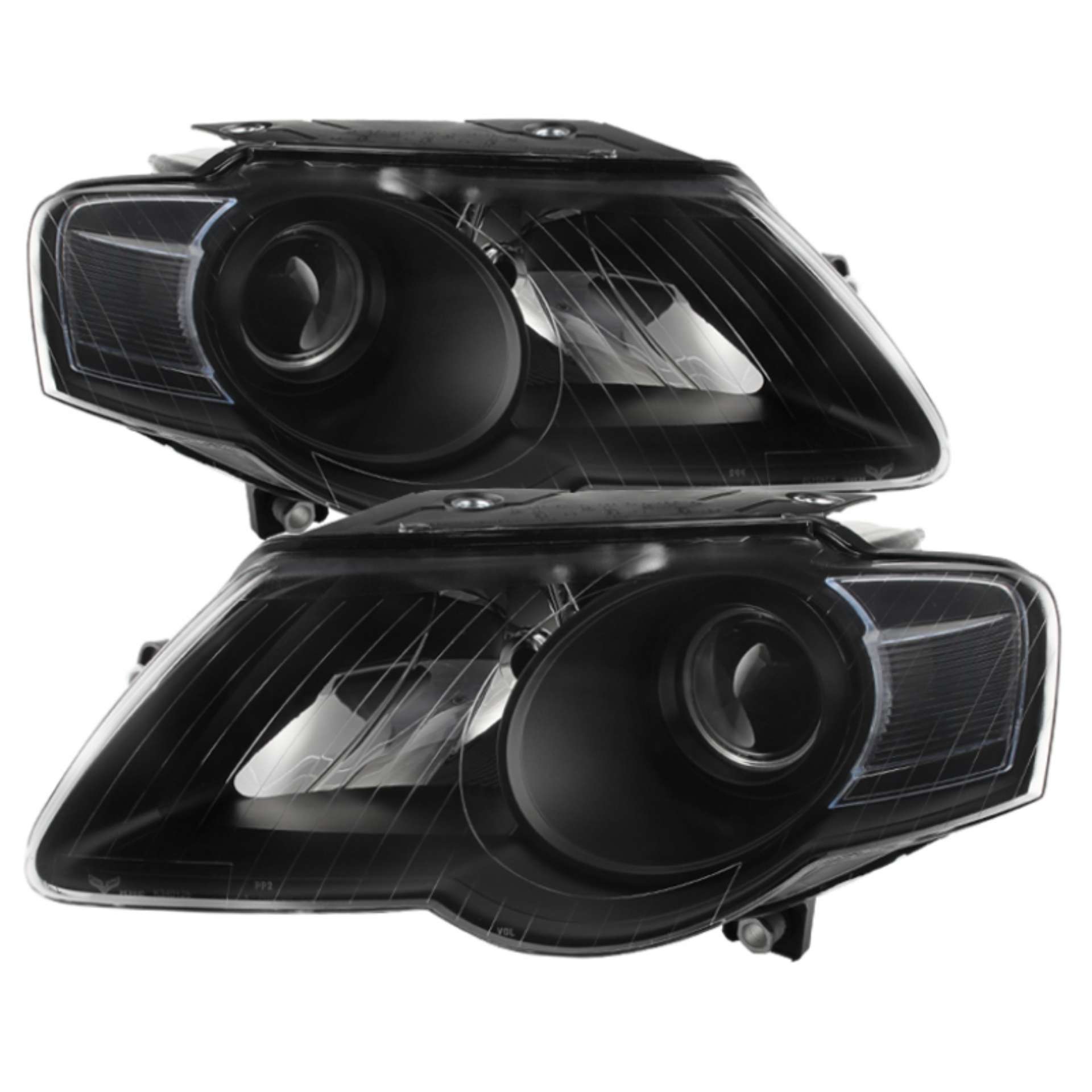 Picture of Xtune Volkswagen Passat 06-10 Halogen Only Projector Headlights Black HD-JH-VWPAT06-BK