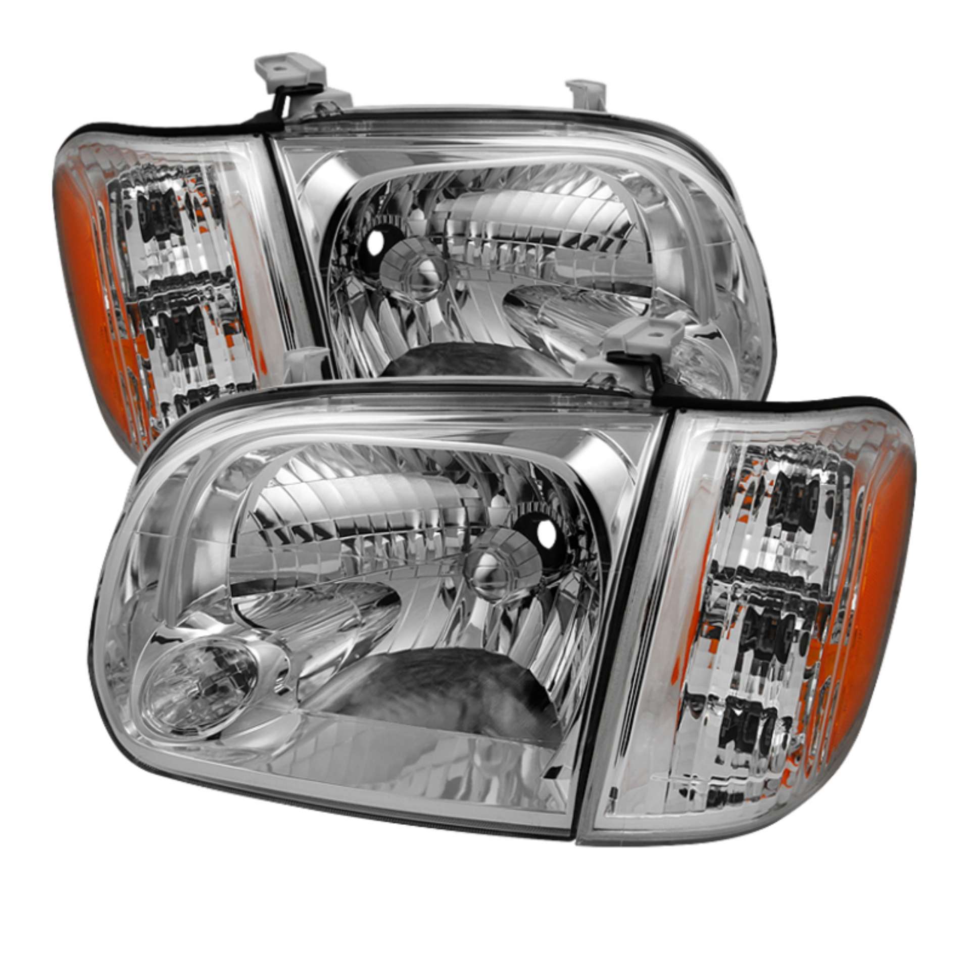 Picture of Xtune Toyota Tundra Double Cab 05-06 OEM Style Headlights & Corner Lights Chrome HD-JH-TTUN05-AM-C