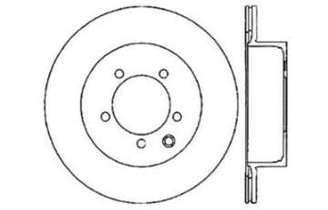 Picture of StopTech 03-05 350Z - 03-04 G35 - 03-05 G35X SportStop Slotted & Drilled Rear Left Rotor