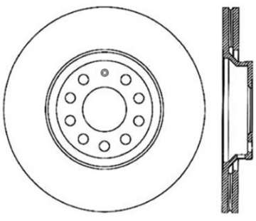 Picture of StopTech 09-13 VW CC 3-6L VR6 - 08-09 & 12 Golf R-Golf R32 Drilled Right Rear Rotor