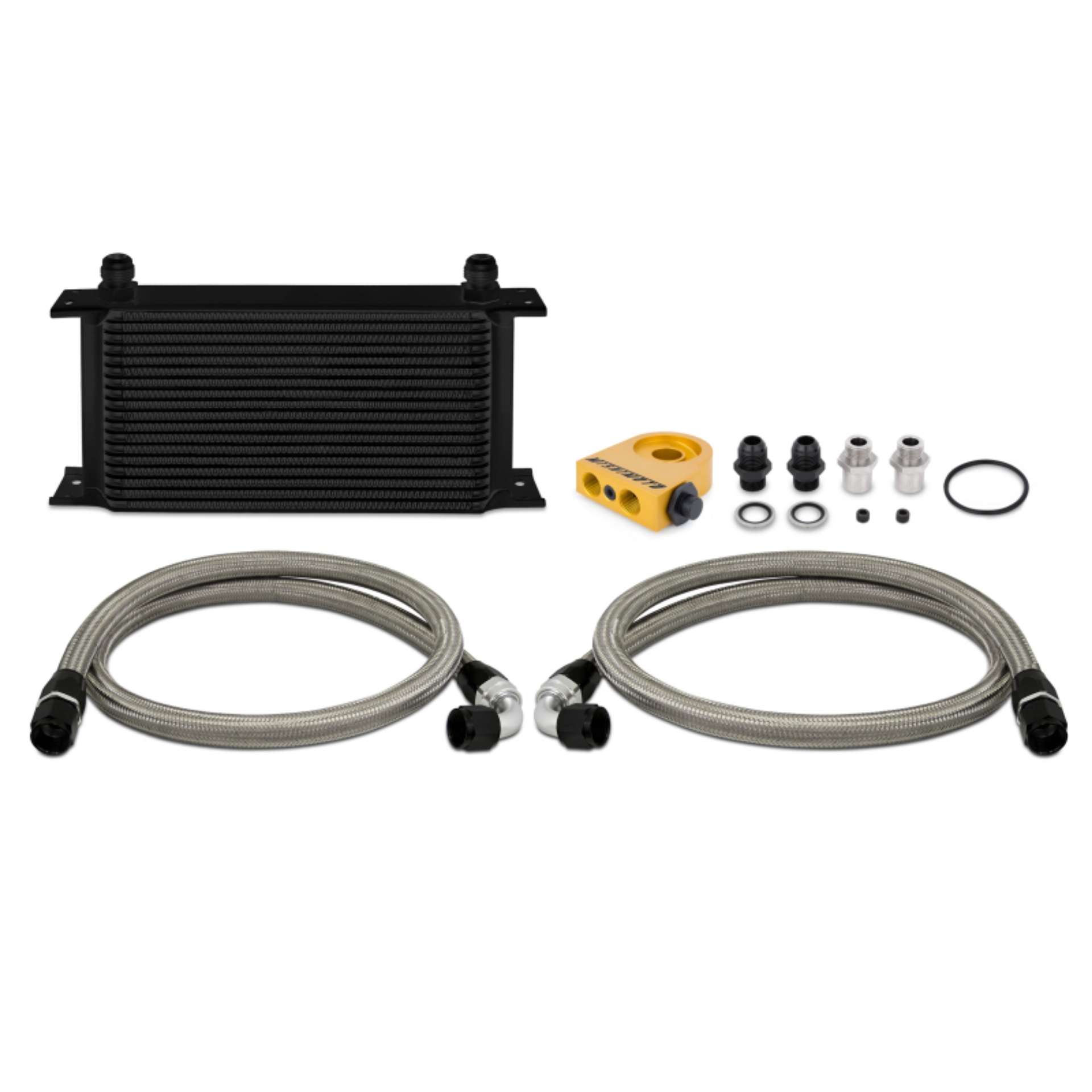 Picture of Mishimoto Universal 19 RowThermostatic Oil Cooler Kit - Black