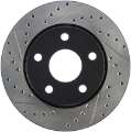 Picture of StopTech 07-13 Jeep Wrangler Slotted & Drilled Right Front Rotor