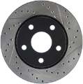 Picture of StopTech 07-13 Jeep Wrangler Slotted & Drilled Left Front Rotor