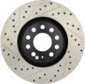 Picture of StopTech 05-06 Audi A4 Quattro- 02-04 A6 Quattro - 99-02 S4 Front Right Slotted & Drilled Rotor