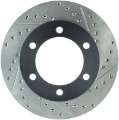 Picture of StopTech 95-03 Toyota Tacoma 6 Lug - 96-00 4Runner Front Left Slotted & Drilled Rotor