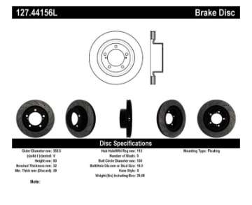 Picture of StopTech 07-09 Toyota Tundra - 08-09 Toyota Sequoia Front Left Slotted & Drilled Rotor