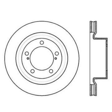 Picture of StopTech 07-09 Toyota Tundra - 08-09 Toyota Sequoia Front Right Slotted & Drilled Rotor