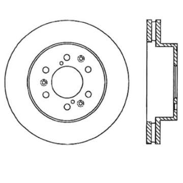 Picture of StopTech 05-10 GMC Sierra 1500 w Rear Drum - 07-09 GMC Yukon Front Right Slotted & Drilled Rotor