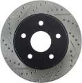 Picture of StopTech 04-06 Dodge Durango - 02-10 Ram 1500 exc Mega Cab Front Right Slotted & Drilled Rotor