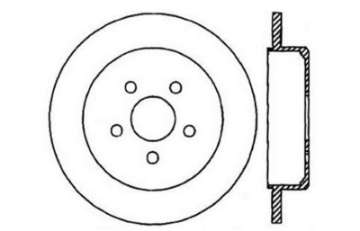 Picture of StopTech 03-09 Chrysler PTCruiser Tur - 03-05 Dodge Neon SRT-4 Rear Left Slotted & Drilled Rotor