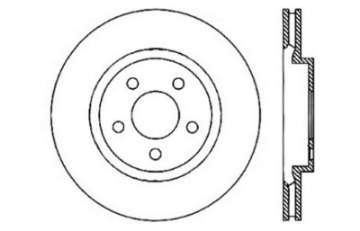 Picture of StopTech 05-09 Chrysler 300 5-7L V8 exc SRT-8 Rear Left Slotted & Drilled Rotor