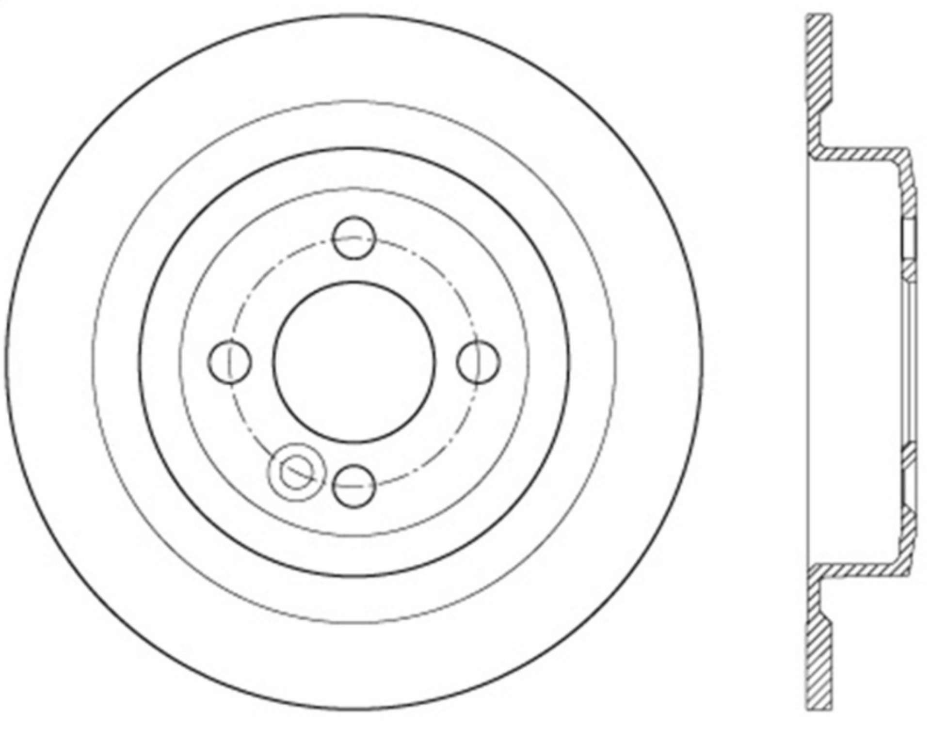 Picture of StopTech 09-12 Mini Cooper JCW Slotted & Drilled Right Rear Rotor