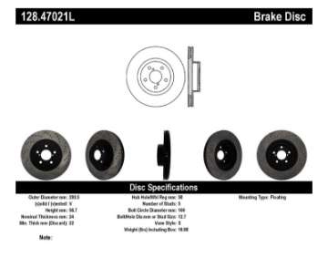 Picture of StopTech Drilled Sport Brake Rotor