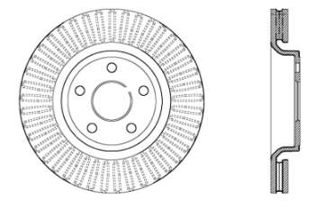 Picture of StopTech Drilled Sport Brake Rotor 11-17 Jeep Grand Cherokee Excluding SRT8