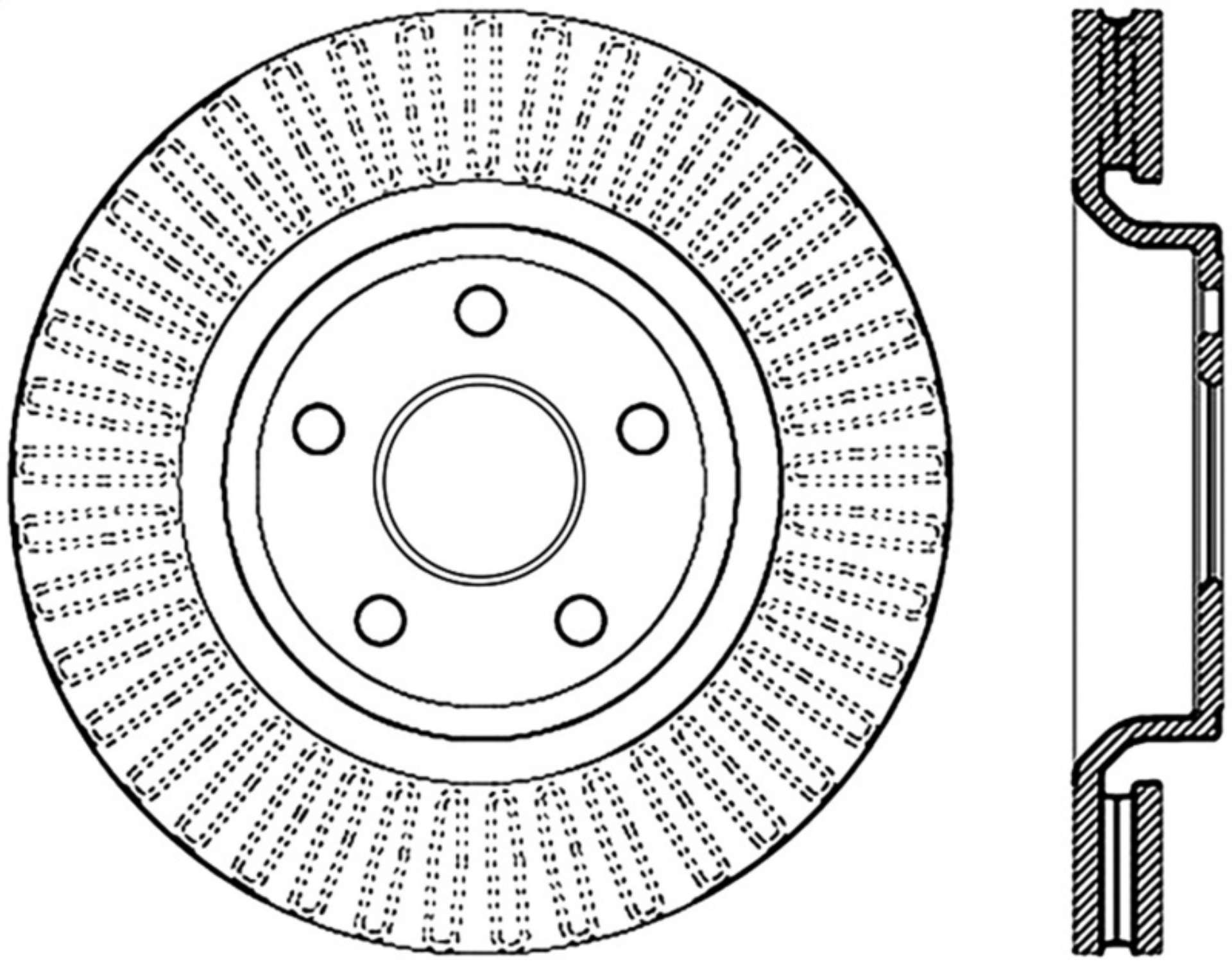 Picture of StopTech Drilled Sport Brake Rotor 11-17 Jeep Grand Cherokee Exluding SRT8