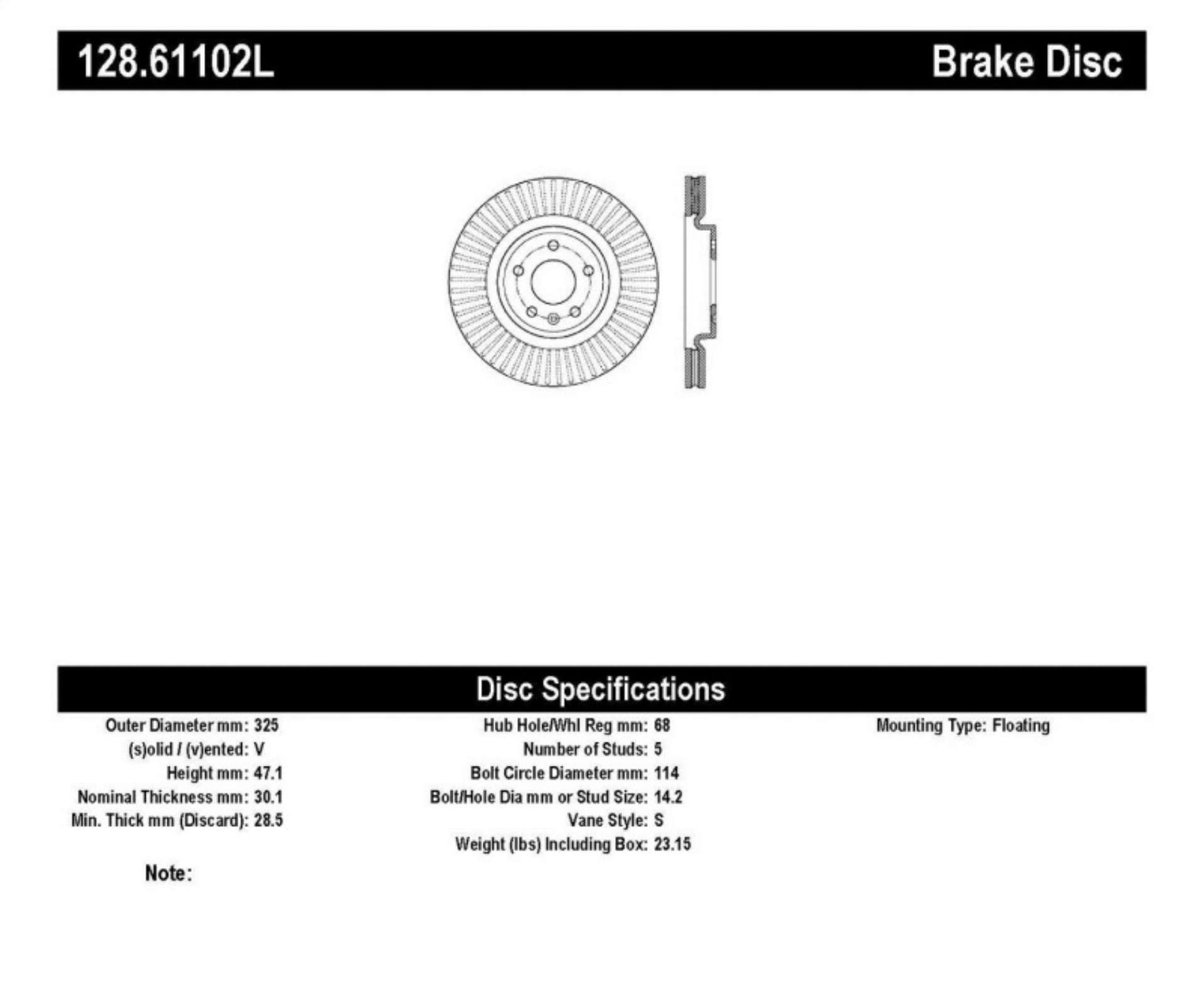 Picture of StopTech Drilled Sport Brake Rotor