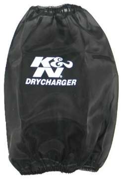 Picture of K&N Round Tapered Drycharger Air Filter Wrap-Black 7-5in Base ID x 4-5in Top ID x 9in H