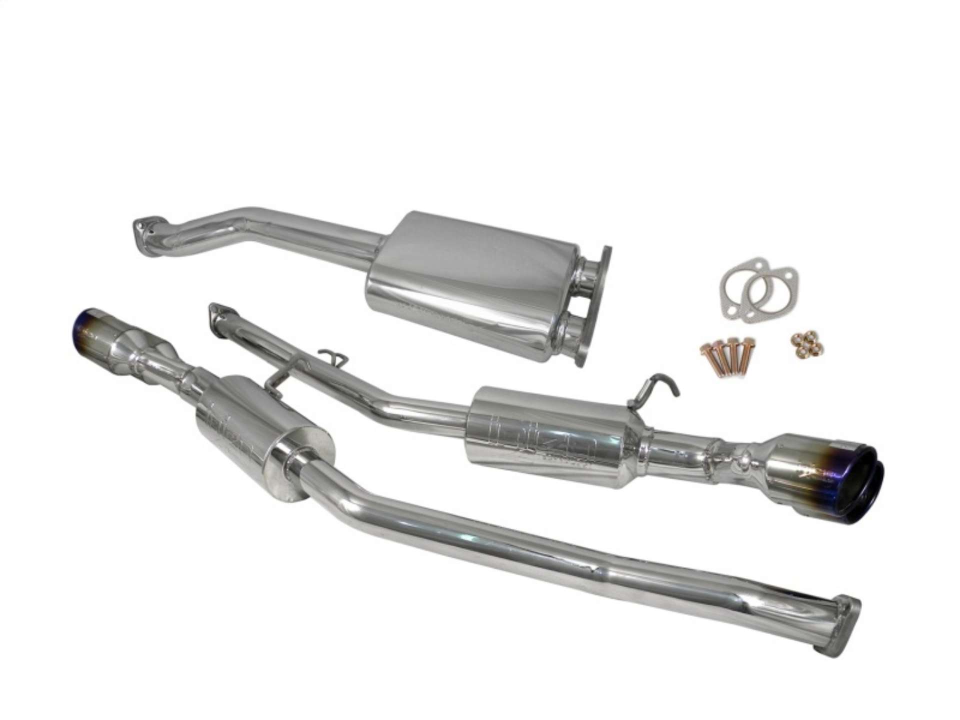 Picture of Injen 10-13 Hyundai Genesis Coupe 2-0Lt 4cyl SS Exhaust w- 76mm Y-Pipe Resonator-Molded SS Flanges