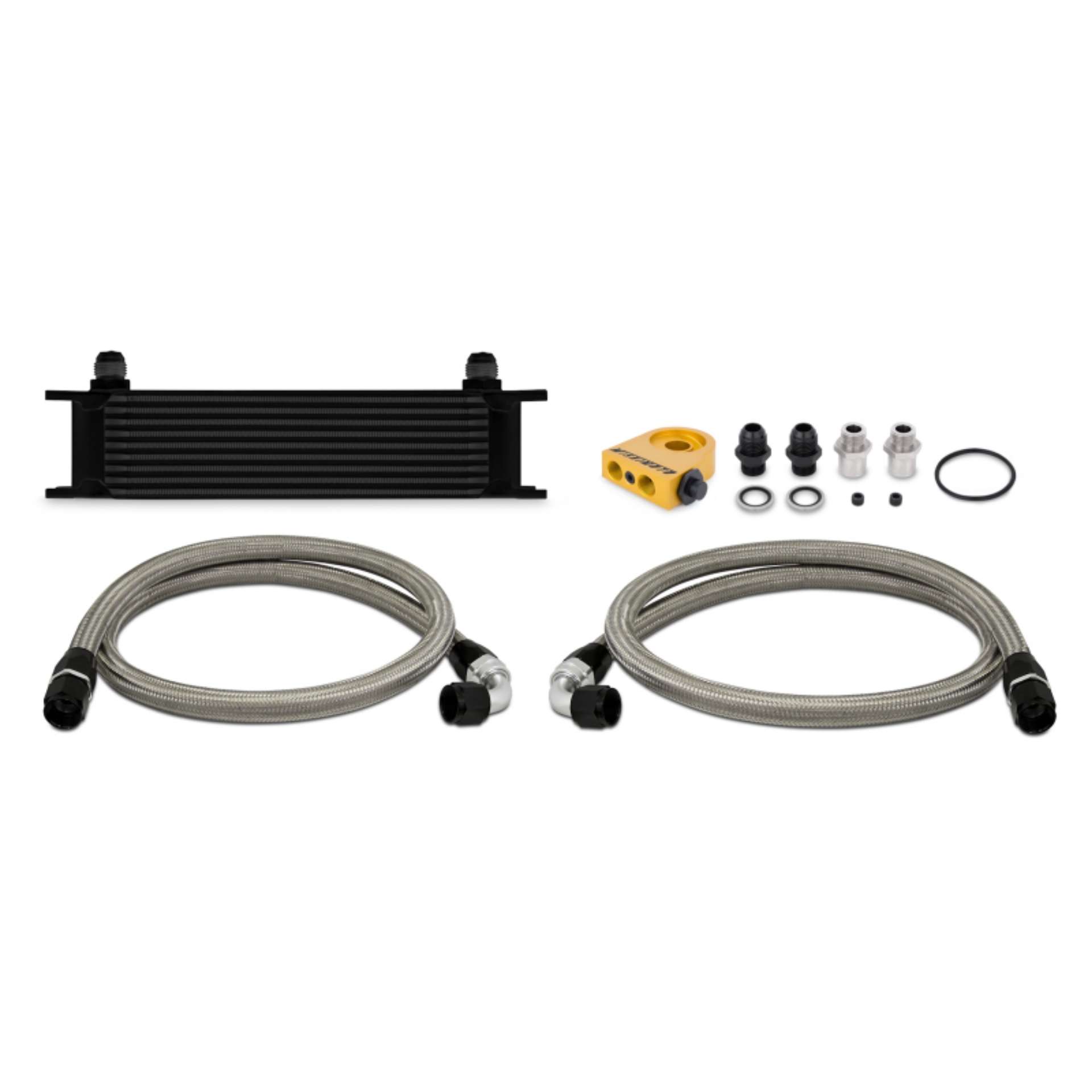 Picture of Mishimoto Universal Thermostatic 10 Row Oil Cooler Kit - Black