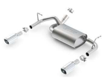 Picture of Borla 12-16 Jeep Wrangler 3-6L AT-MT 4WD Single Split Rr Exit Touring Exhaust rear section only