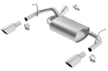 Picture of Borla 12-16 Jeep Wrangler 3-6L AT-MT 4WD Single Split Rr Exit Touring Exhaust rear section only