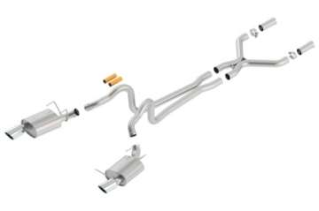 Picture of Borla 13-14 Mustang GT-Boss 302 5-0L V8 RWD Single Split Rear Exit ATAK Catback Exhaust