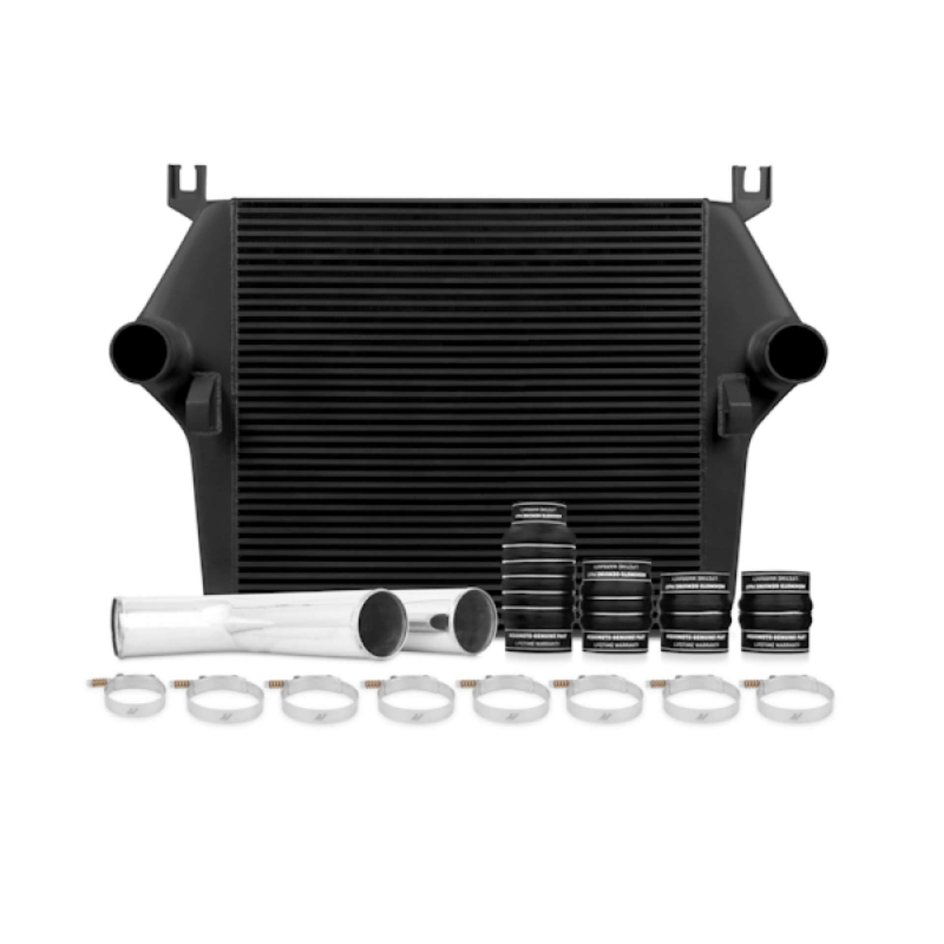 Picture of Mishimoto 07-5-09 Dodge 6-7L Cummins Intercooler Kit w- Pipes Black