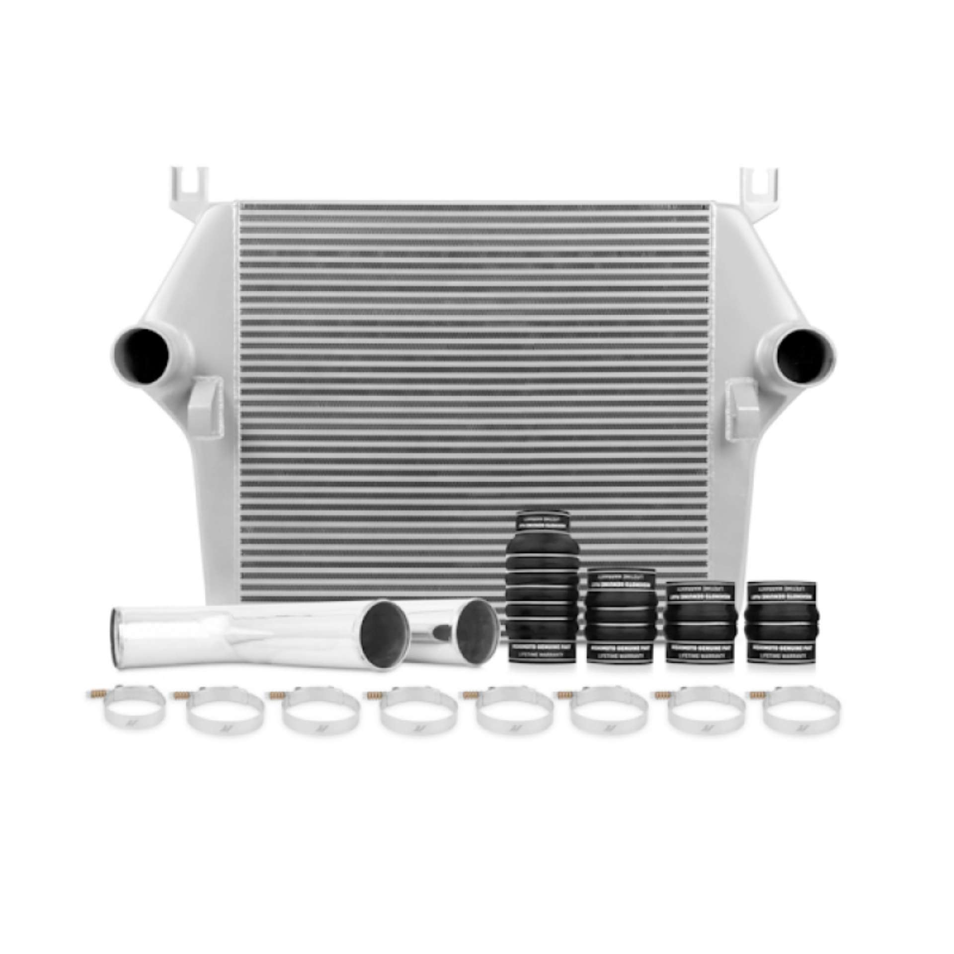 Picture of Mishimoto 07-5-09 Dodge 6-7L Cummins Intercooler Kit w- Pipes Silver